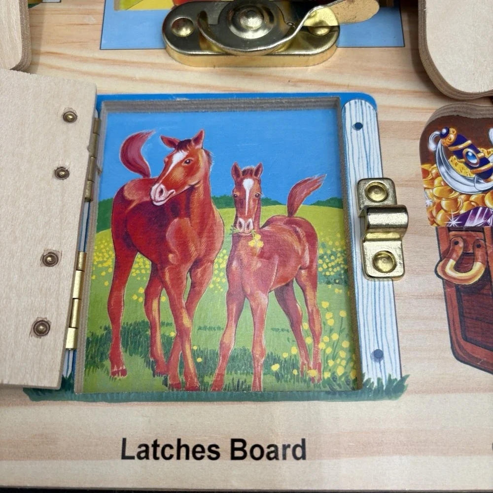 Vintage Rare Melissa And Doug Light Camera Interaction Doors‎ Puzzle Toy